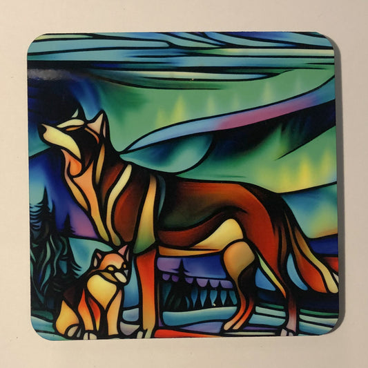 Wolf family coaster